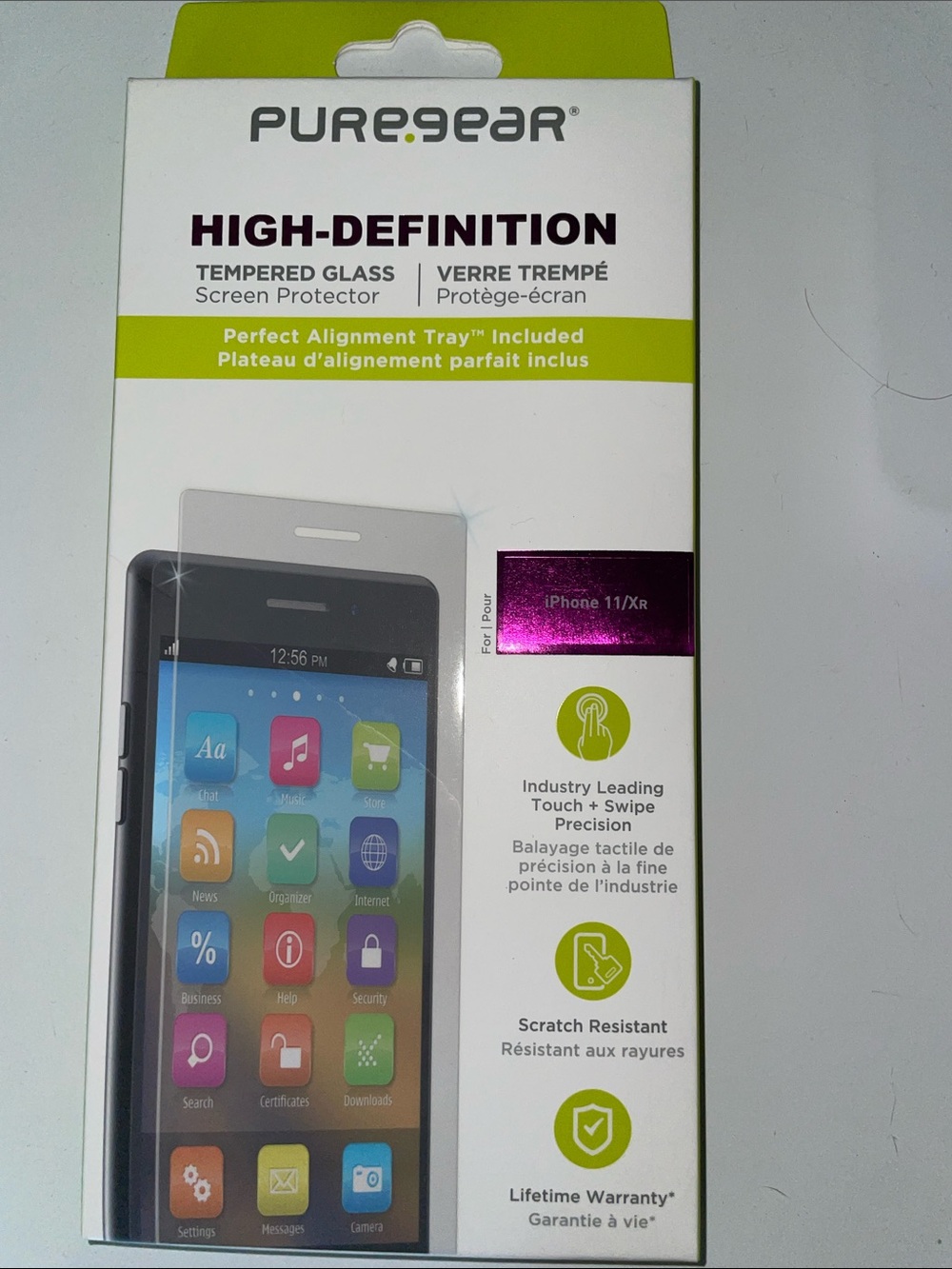 High-Definition Tempered Glass Screen Protector - Pink